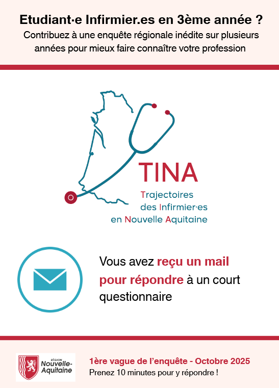 Étudiants infirmiers 3è année : Enquête TINA